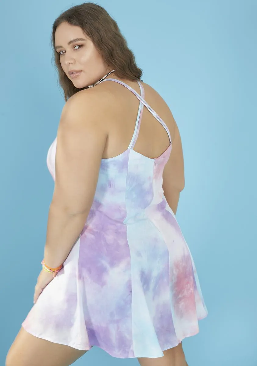 Your Pacific Dream Tie Dye Dress sold by Dolls Kill product image thumbnail 4
