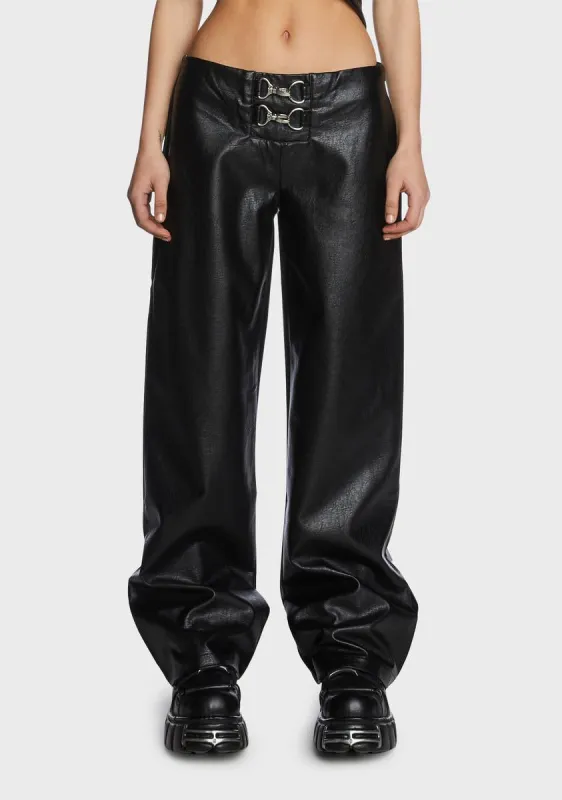 Hellcat Vegan Leather Pants sold by Dolls Kill