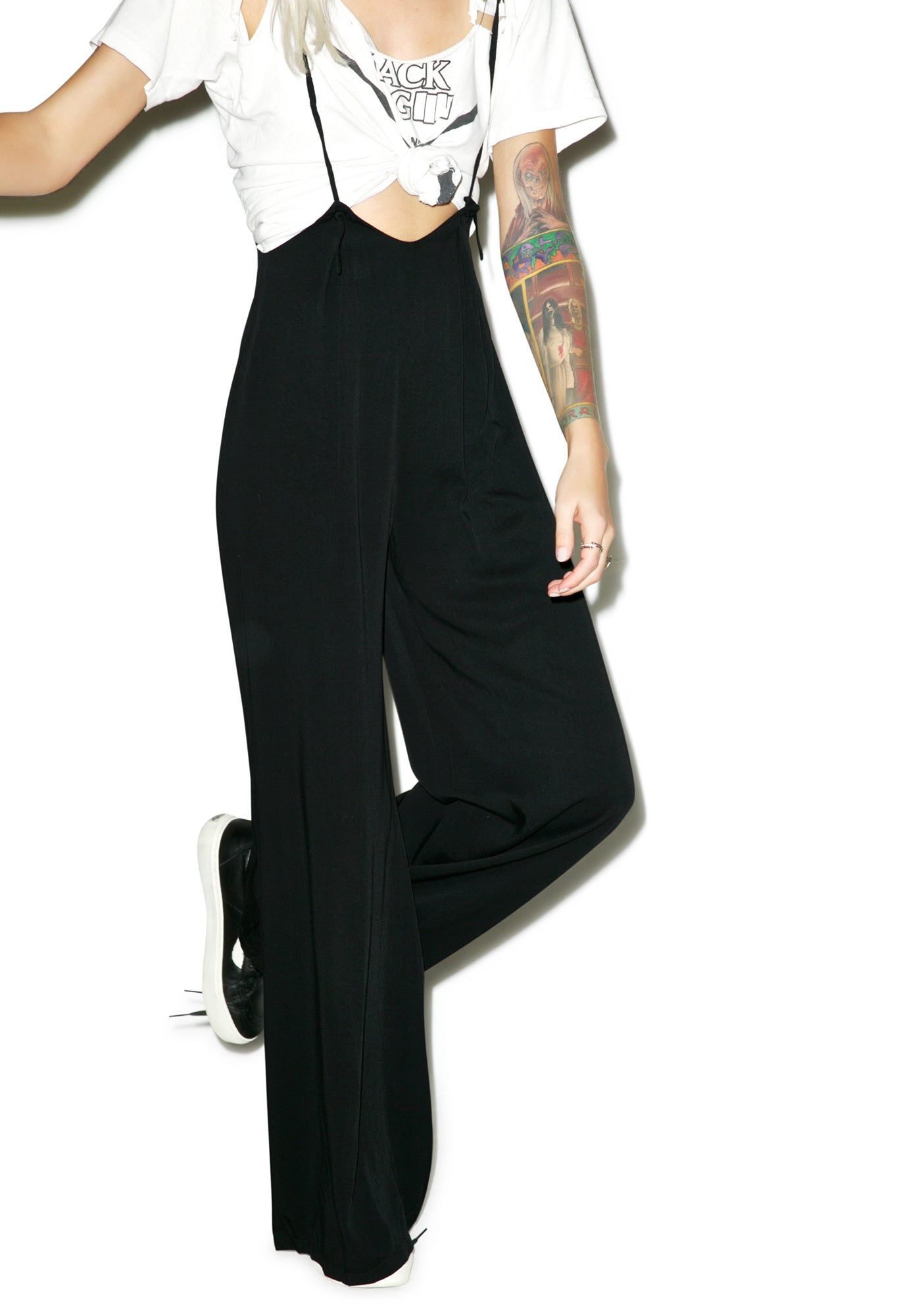 Wide-Leg Suspender Jumpsuit sold by Dolls Kill product image thumbnail 2