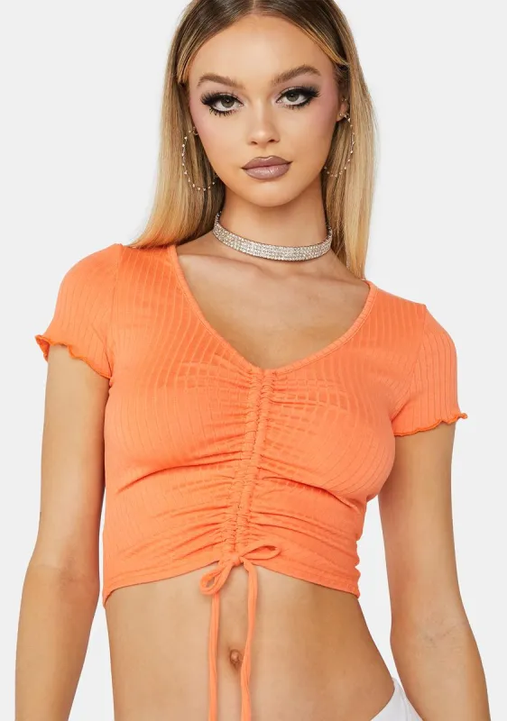 Citrus Be Seeing You Crop Top sold by Dolls Kill