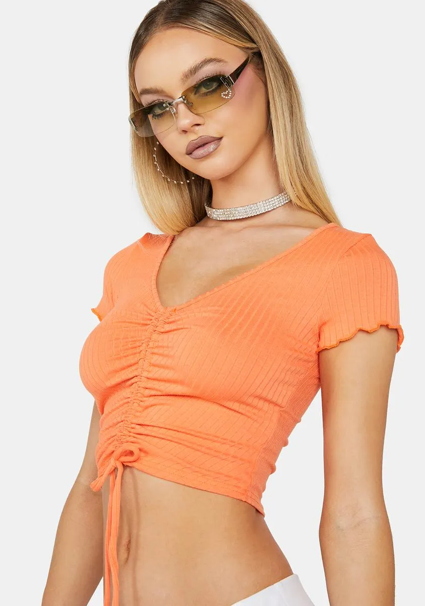 Citrus Be Seeing You Crop Top sold by Dolls Kill product image thumbnail 2