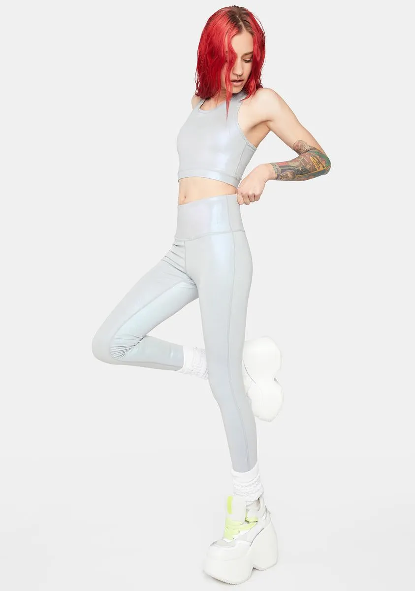 Tone It Up Holographic Leggings sold by Dolls Kill product image thumbnail 4