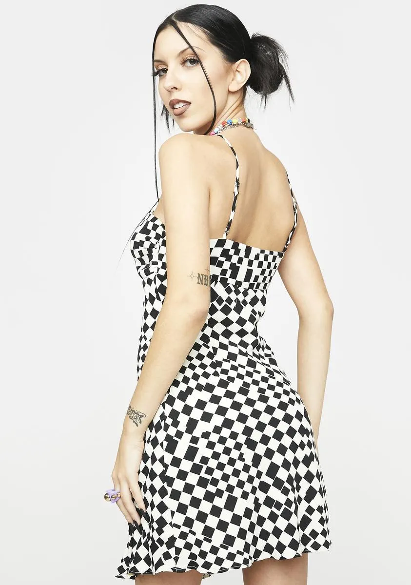 Dark Different Waves Mini Dress sold by Dolls Kill product image thumbnail 4