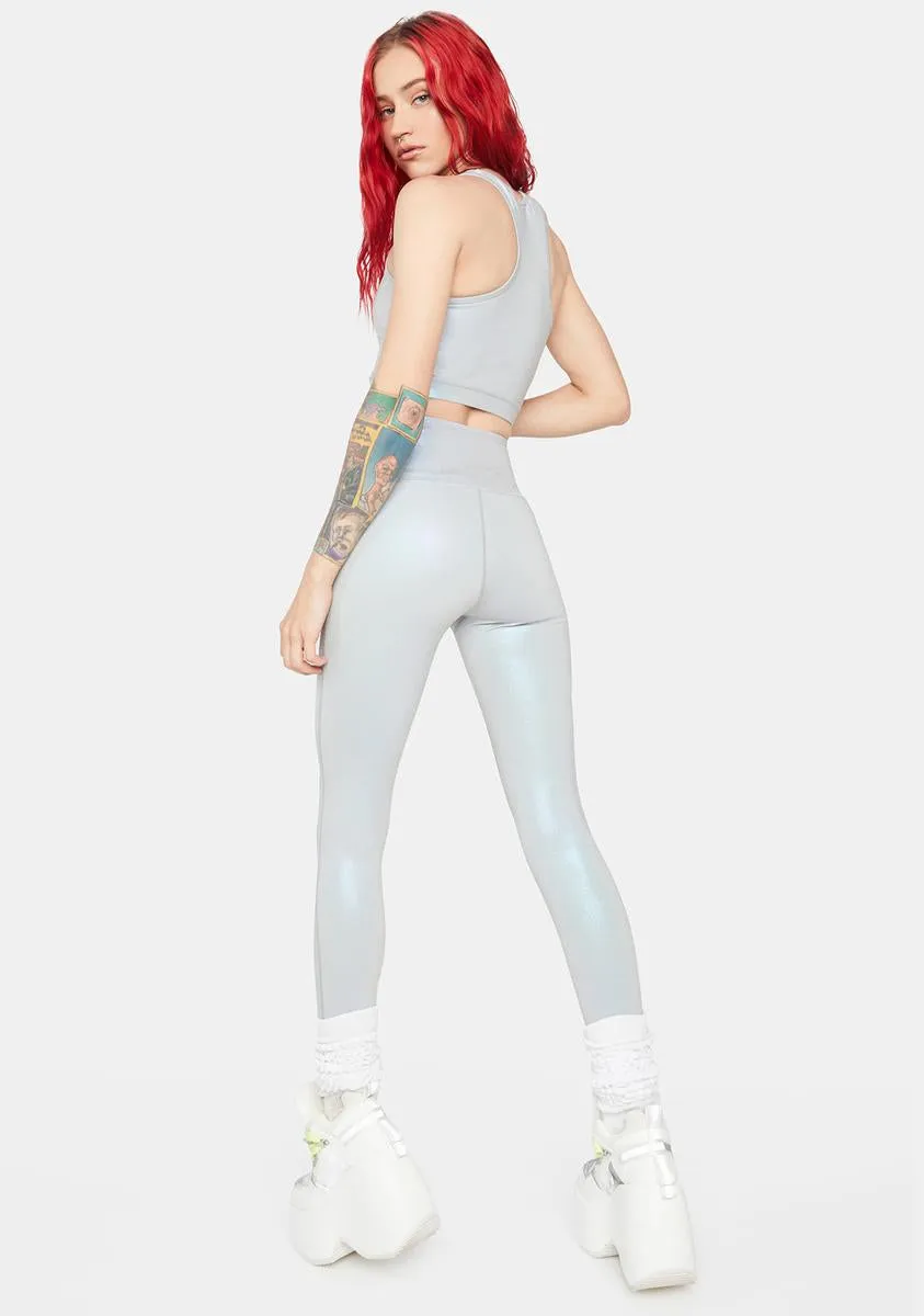Tone It Up Holographic Leggings sold by Dolls Kill product image thumbnail 5
