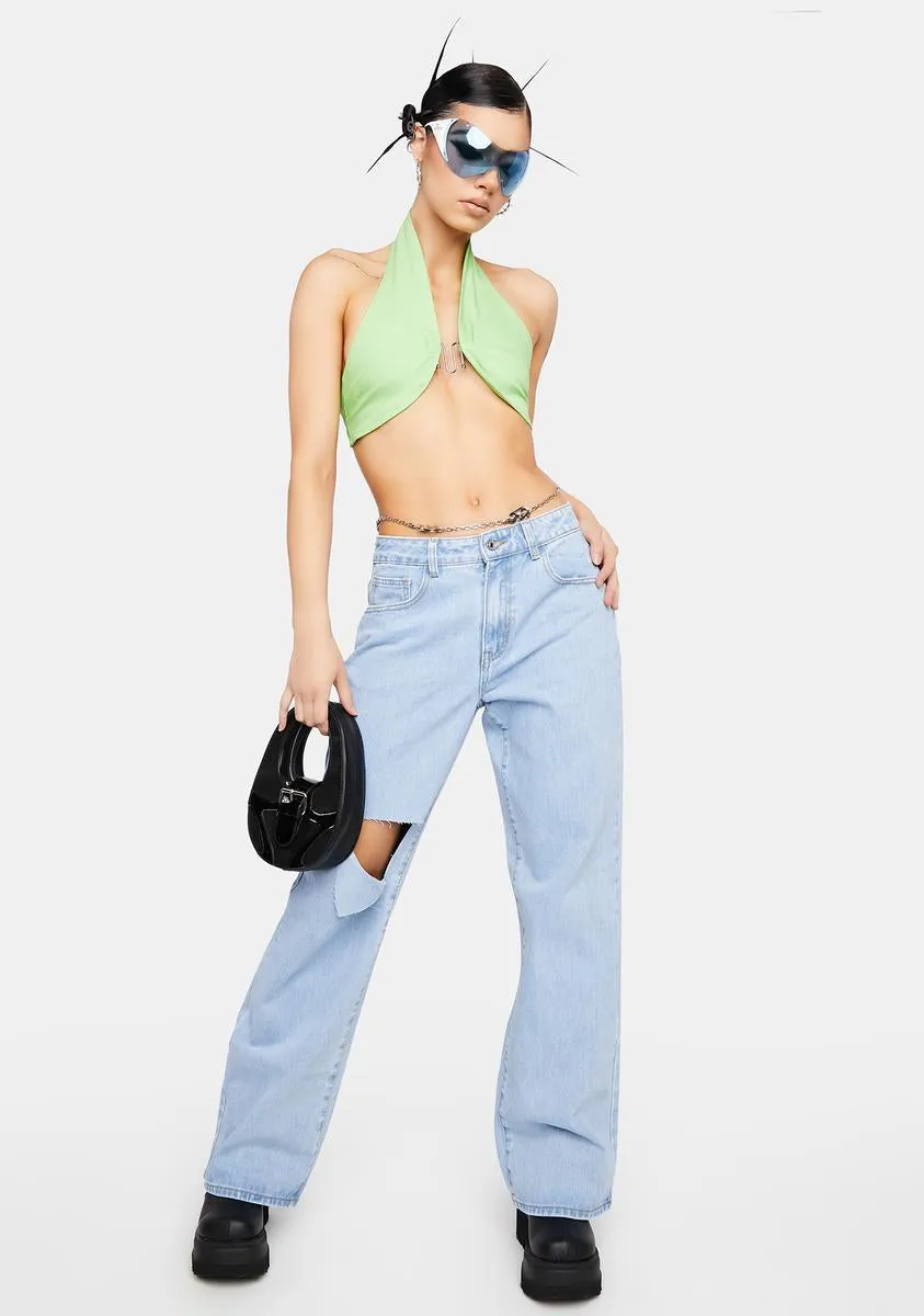 Lime Forbidden Love Crop Top sold by Dolls Kill product image thumbnail 3