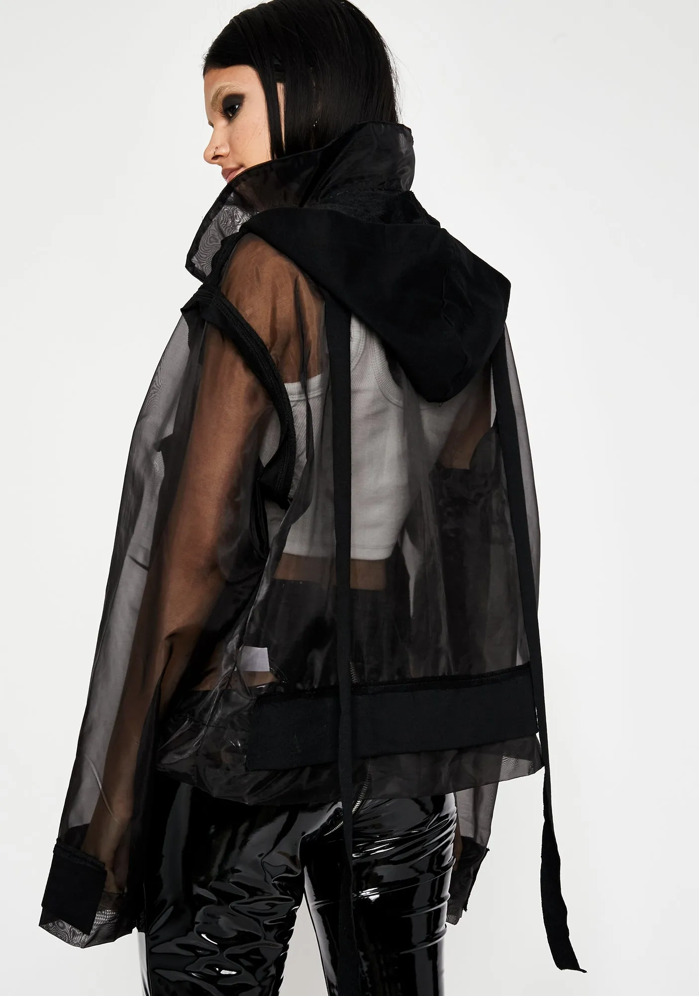 Noir Dance Trance Hooded Jacket sold by Dolls Kill product image thumbnail 4