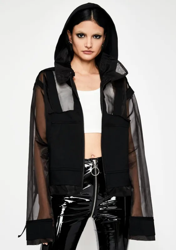 Noir Dance Trance Hooded Jacket sold by Dolls Kill