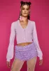 Lavender Sassy Ever After Ruffle Shorts sold by Dolls Kill
