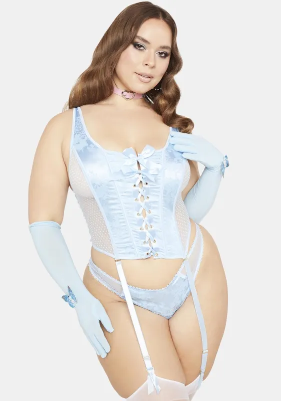 Plus Powder My Best Behavior Lingerie Set sold by Dolls Kill