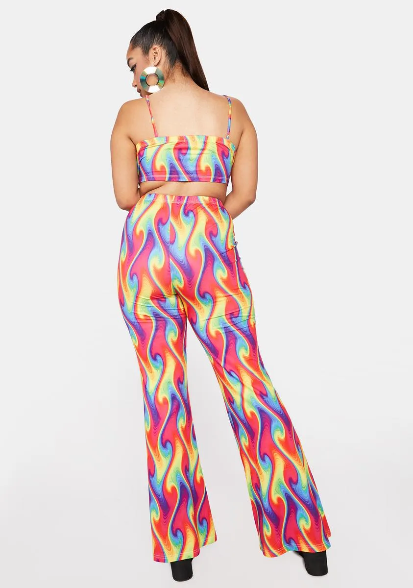 Plus Wild Heat Flare Pants sold by Dolls Kill product image thumbnail 4