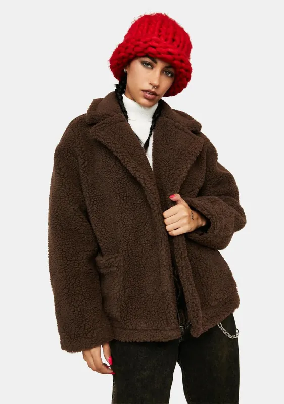 Coca Melted Heart Teddy Jacket sold by Dolls Kill