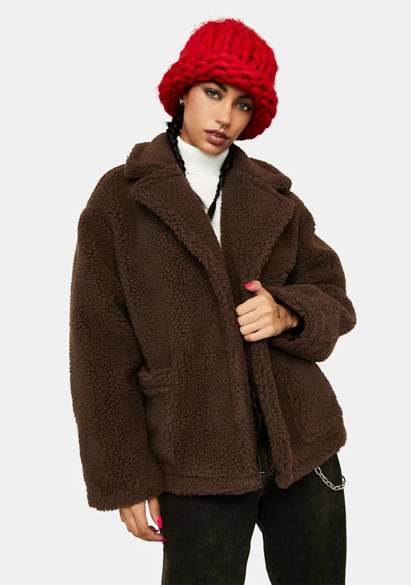 Coca Melted Heart Teddy Jacket sold by Dolls Kill