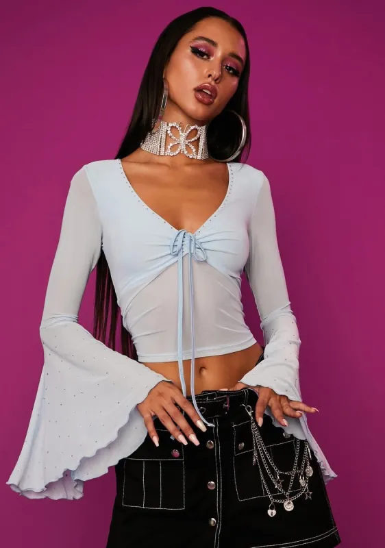 Call Me Angel Long Sleeve Top sold by Dolls Kill