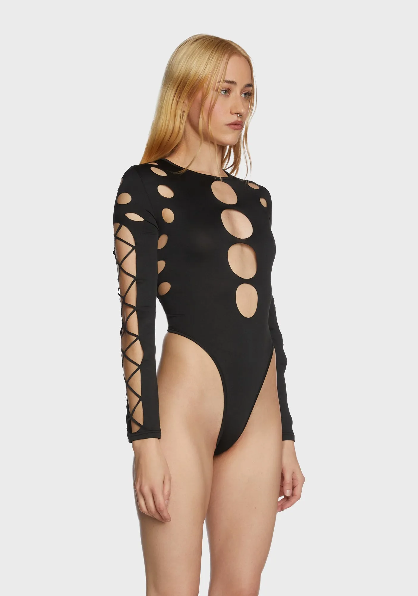 Cosmic Void Cut Out Bodysuit sold by Dolls Kill product image thumbnail 4