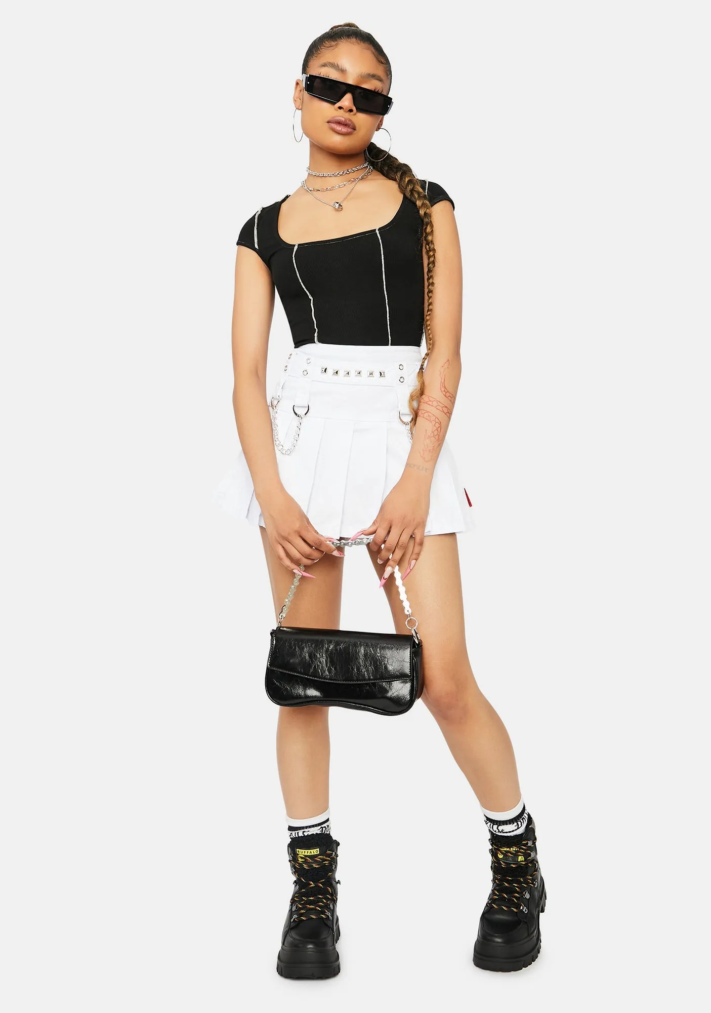 Ur Exposed Cap Sleeve Crop Top sold by Dolls Kill product image thumbnail 3