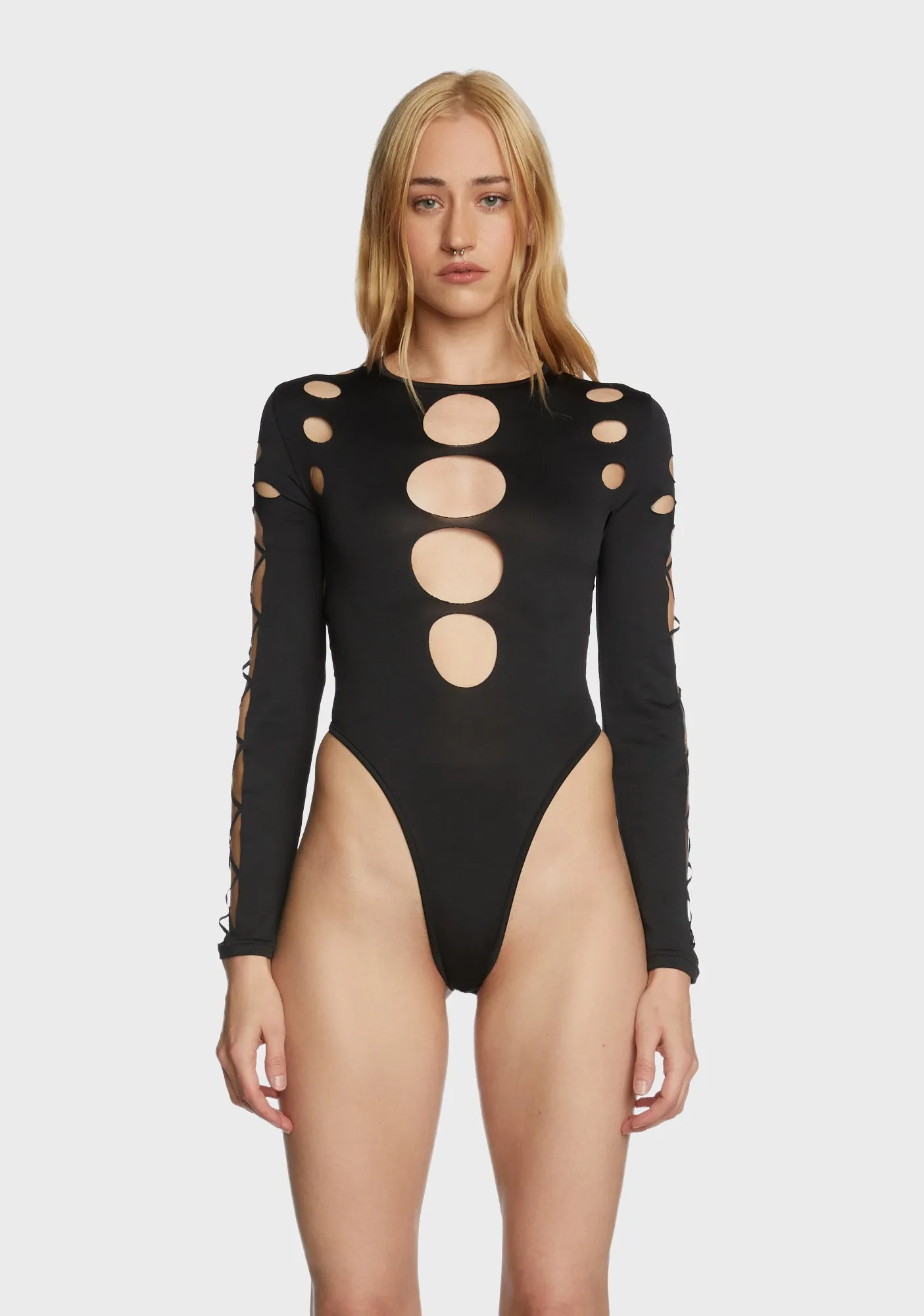 Cosmic Void Cut Out Bodysuit sold by Dolls Kill