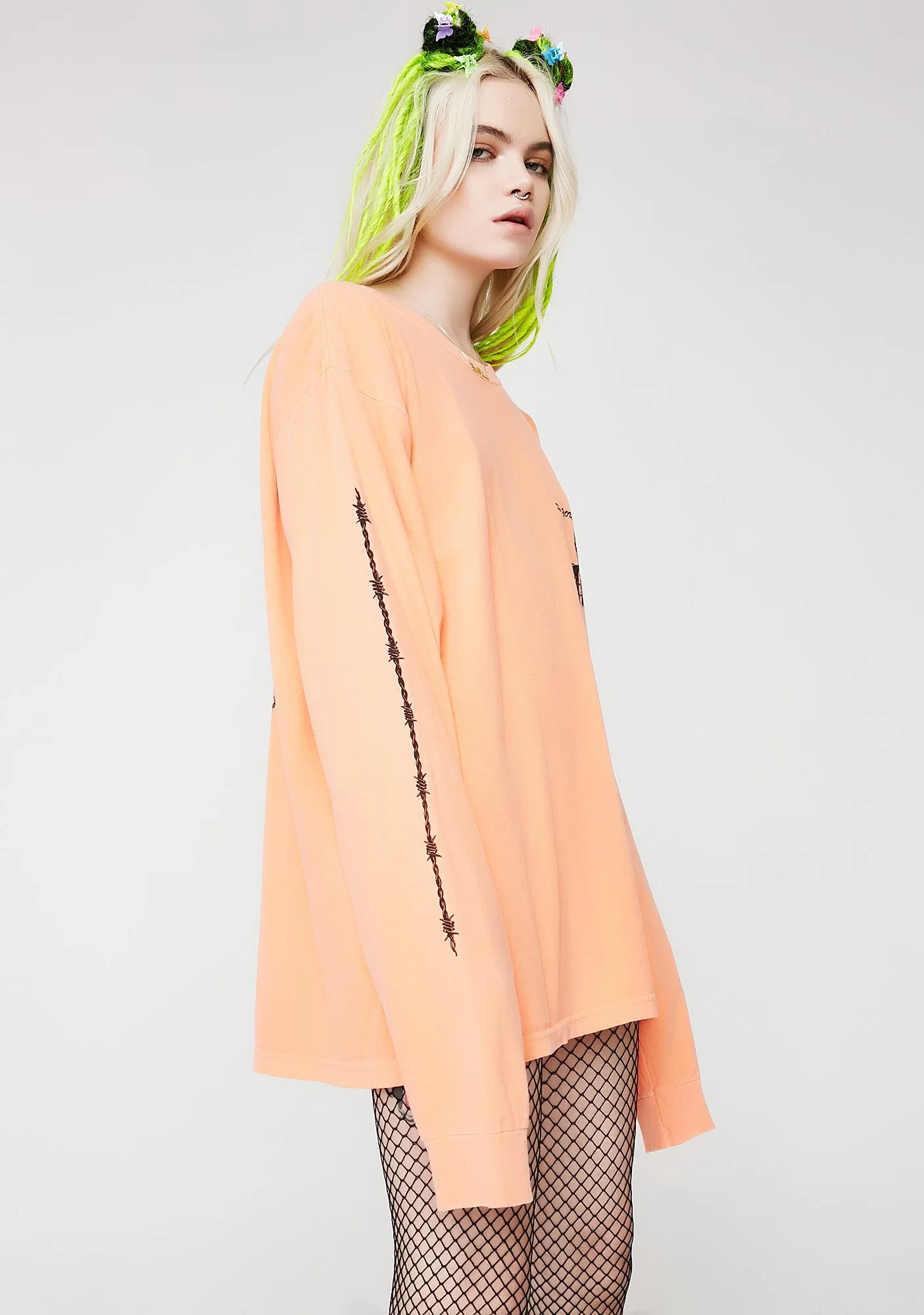 Get Help Now Long Sleeve Tee sold by Dolls Kill product image thumbnail 4