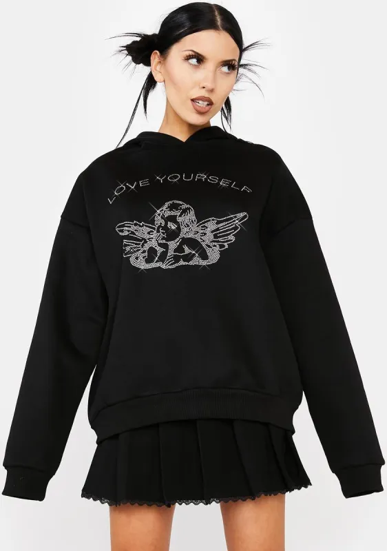 Angie Rhinestone Hoodie sold by Dolls Kill