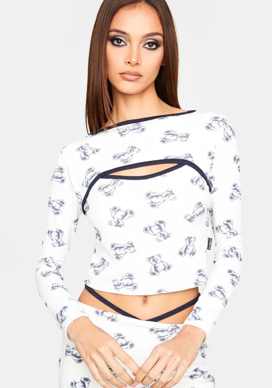 Teddy Bruse Crop Top sold by Dolls Kill
