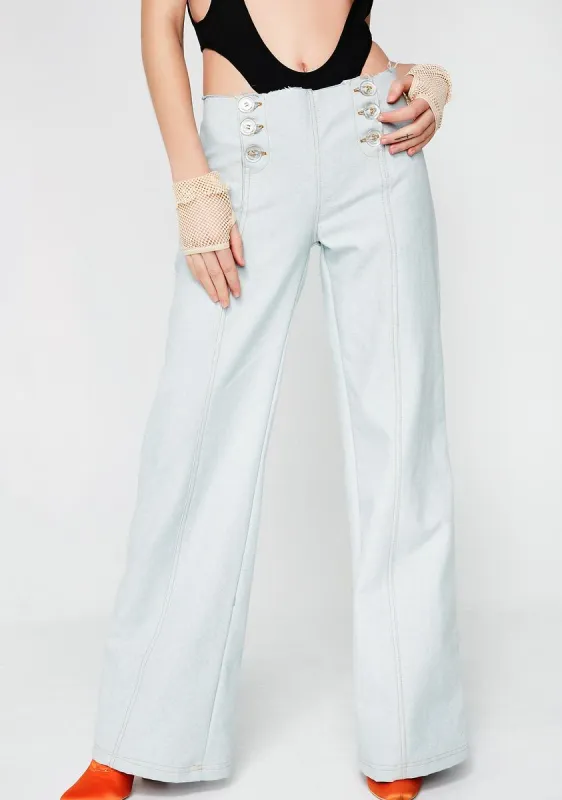 Low Rise Jeans sold by Dolls Kill