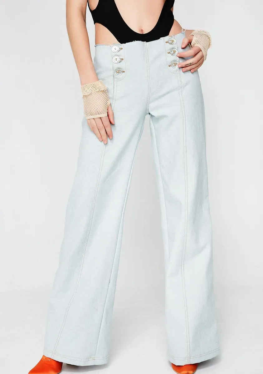 Low Rise Jeans sold by Dolls Kill