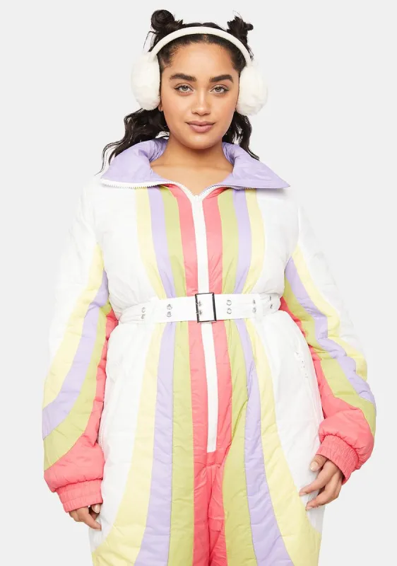 Plus Rainbow Rider Colorblock Snowsuit sold by Dolls Kill