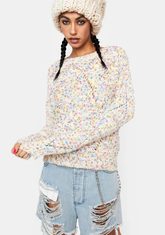 Frolic Confetti Sweater sold by Dolls Kill