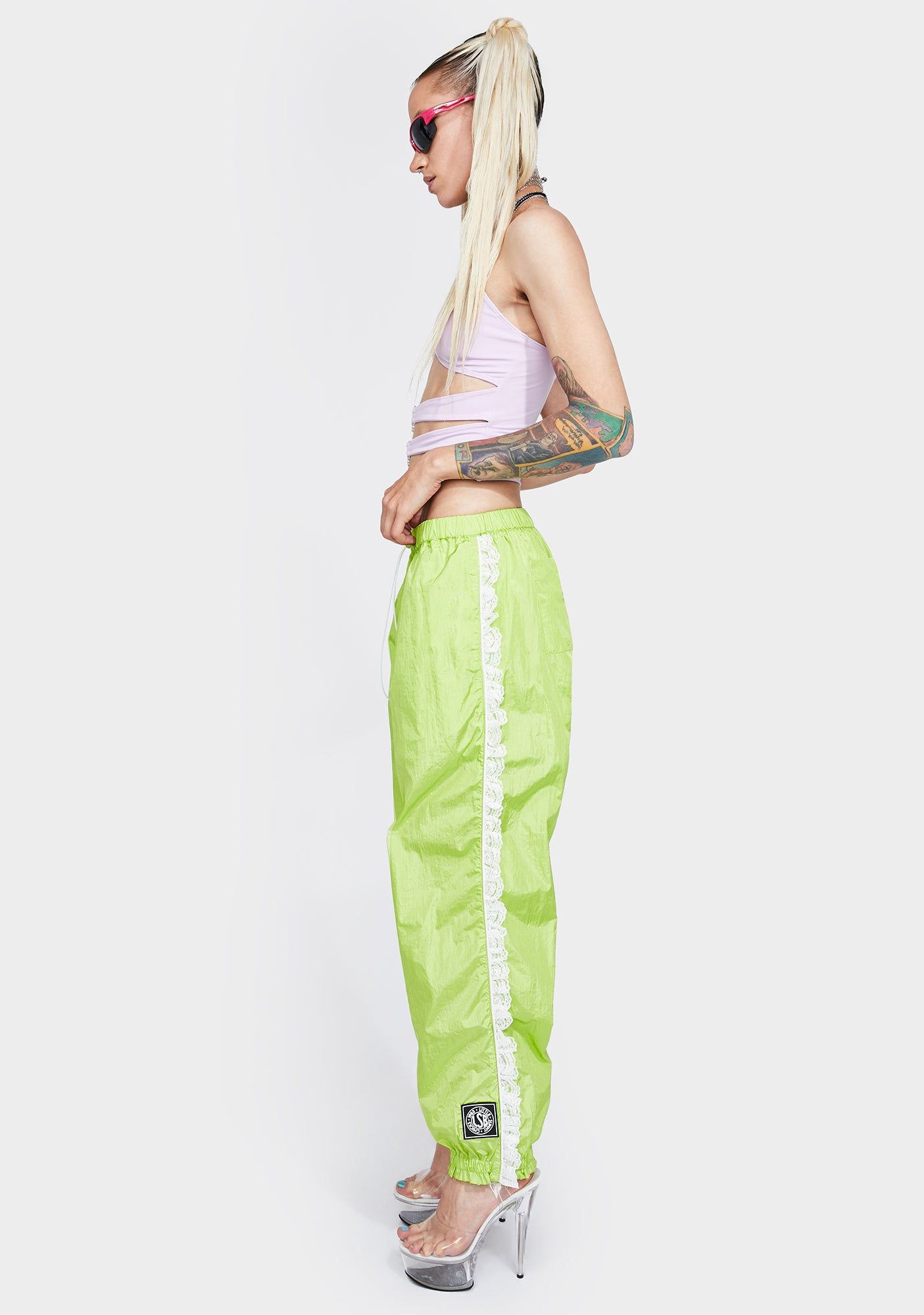 Nylon Girly Track Pants sold by Dolls Kill product image thumbnail 3