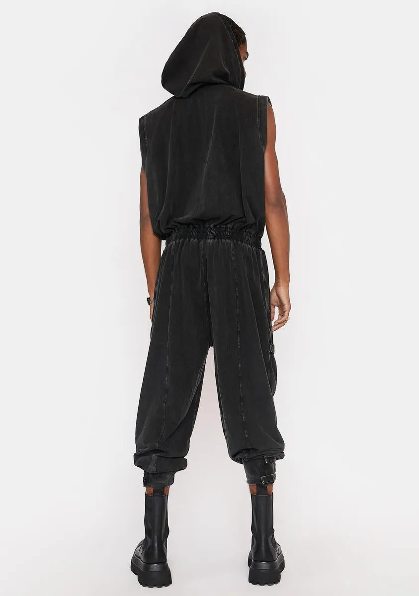 Noir Get In Charge Mini Dress sold by Dolls Kill