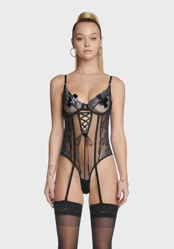 Desires Of Lust Sheer Teddy sold by Dolls Kill