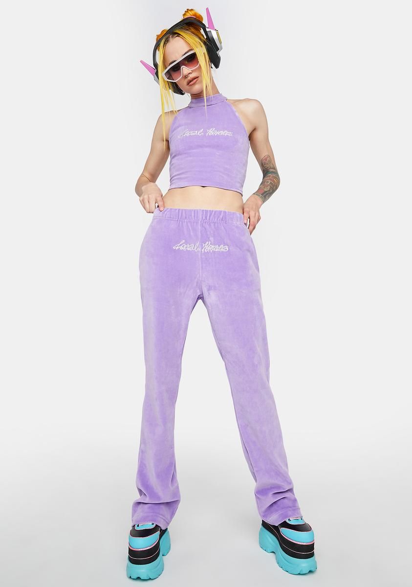 Cyber Princess Velour Crop Top sold by Dolls Kill product image thumbnail 2