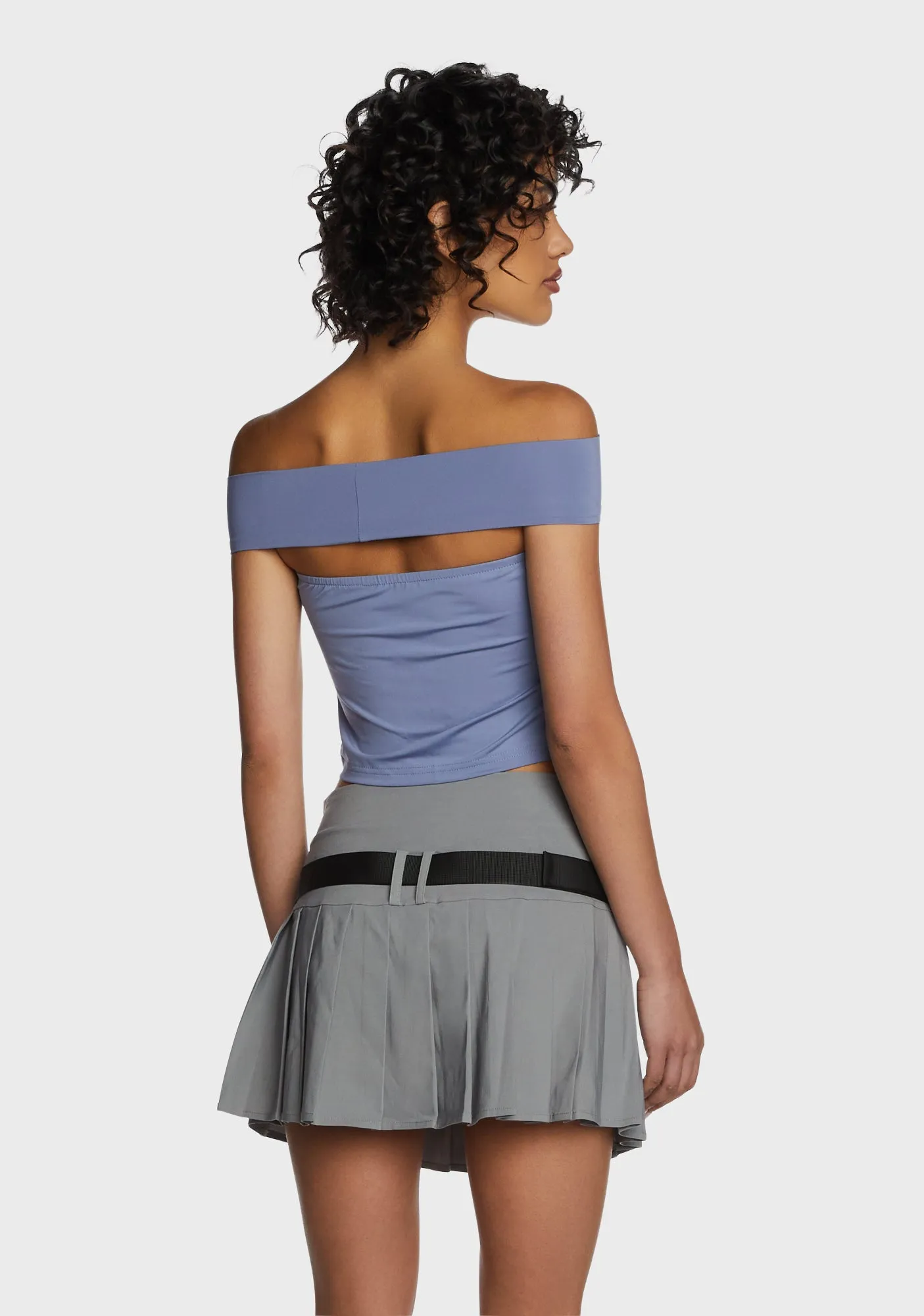 Look Again Crop Top - Gray sold by Dolls Kill product image thumbnail 3