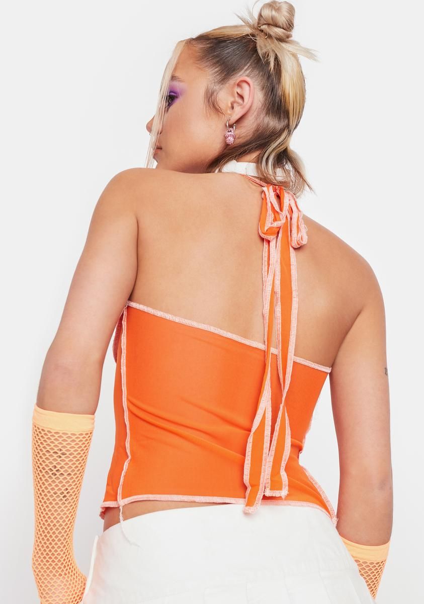 Close To The Line Halter Top sold by Dolls Kill product image thumbnail 4