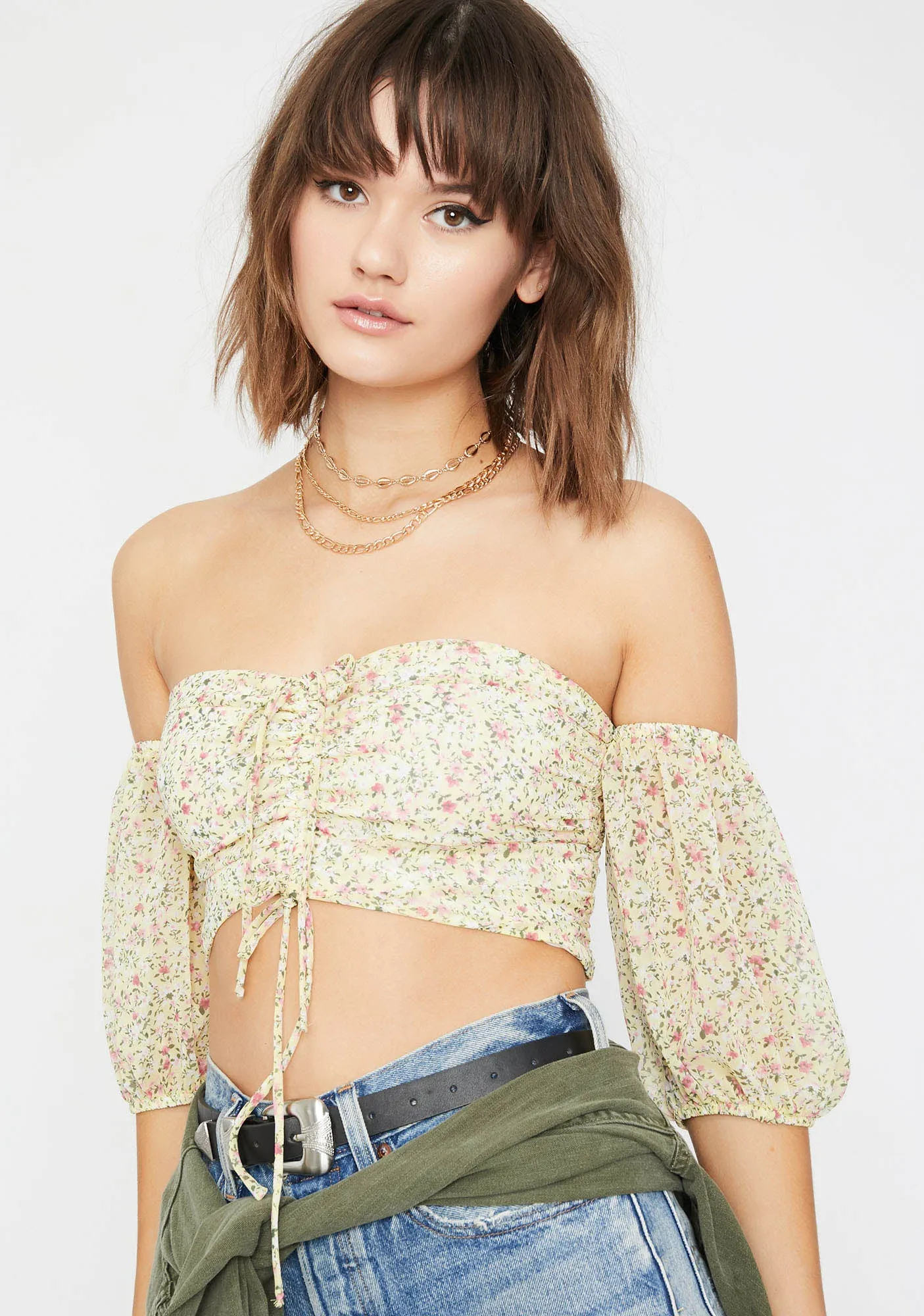 Floral Dream Crop Top sold by Dolls Kill product image thumbnail 2