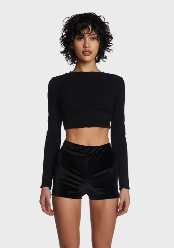 Cozy Joint Cropped Sweater sold by Dolls Kill