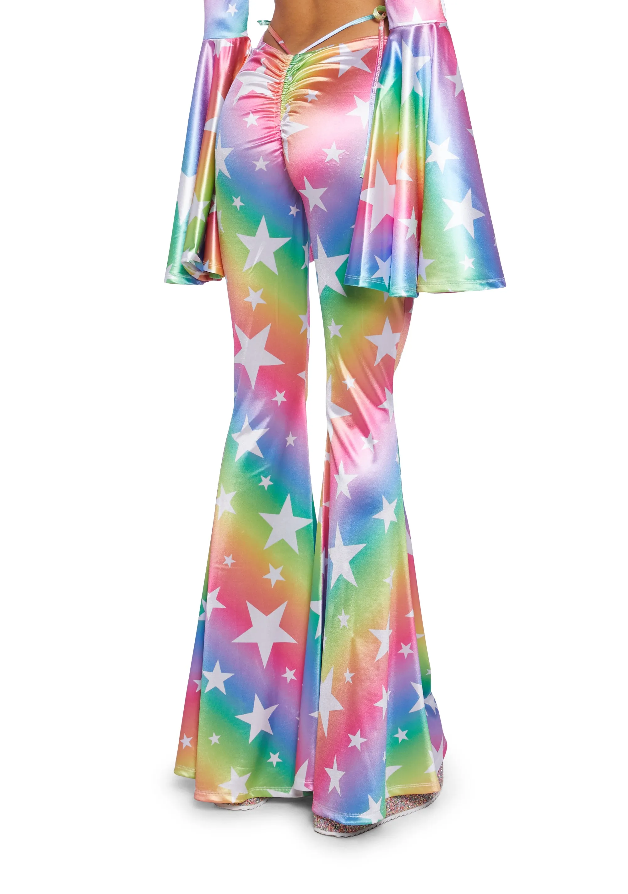 Celestial Stars Super Flare Pant sold by Dolls Kill product image thumbnail 4