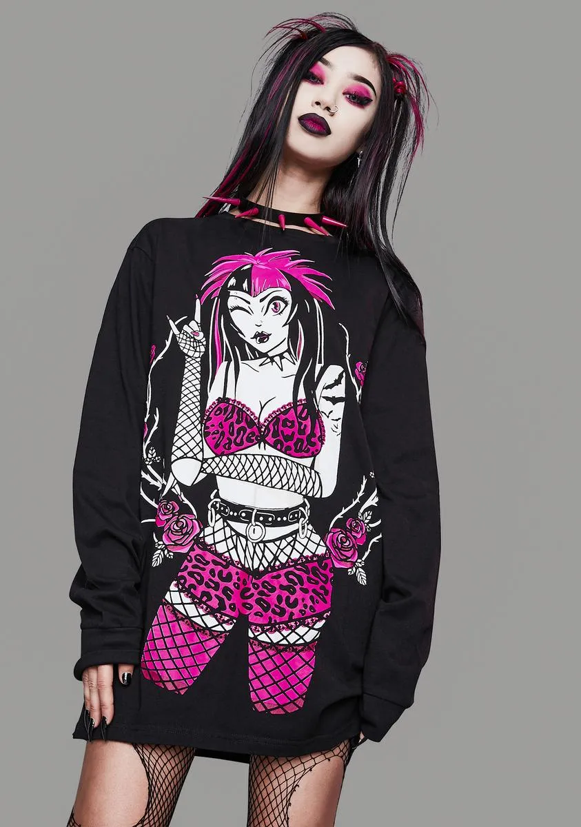 Out Of My Head Graphic Tee sold by Dolls Kill