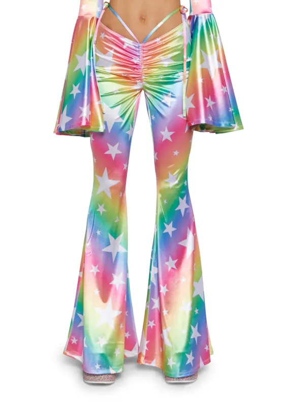 Celestial Stars Super Flare Pant sold by Dolls Kill