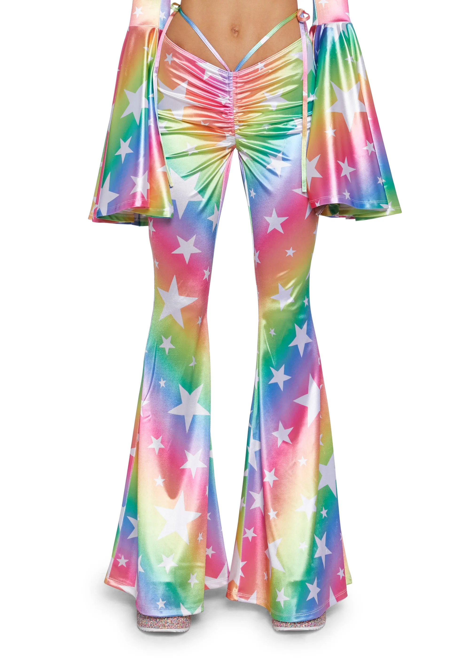 Celestial Stars Super Flare Pant sold by Dolls Kill