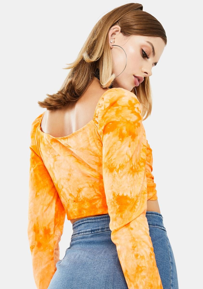Sunny Tie Dye Long Sleeve Top sold by Dolls Kill product image thumbnail 4