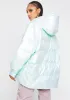 Metallic Mint Hooded Puffer Jacket sold by Dolls Kill
