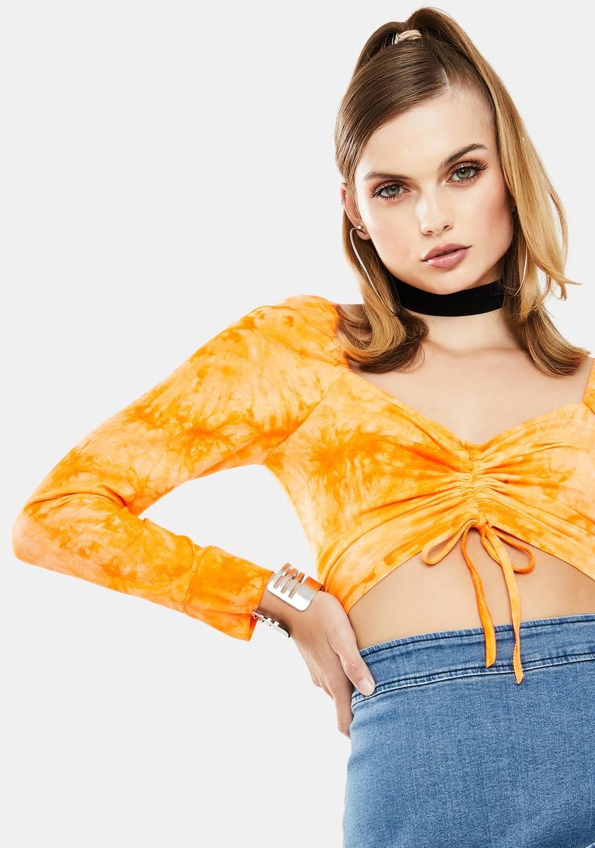 Sunny Tie Dye Long Sleeve Top sold by Dolls Kill product image thumbnail 2