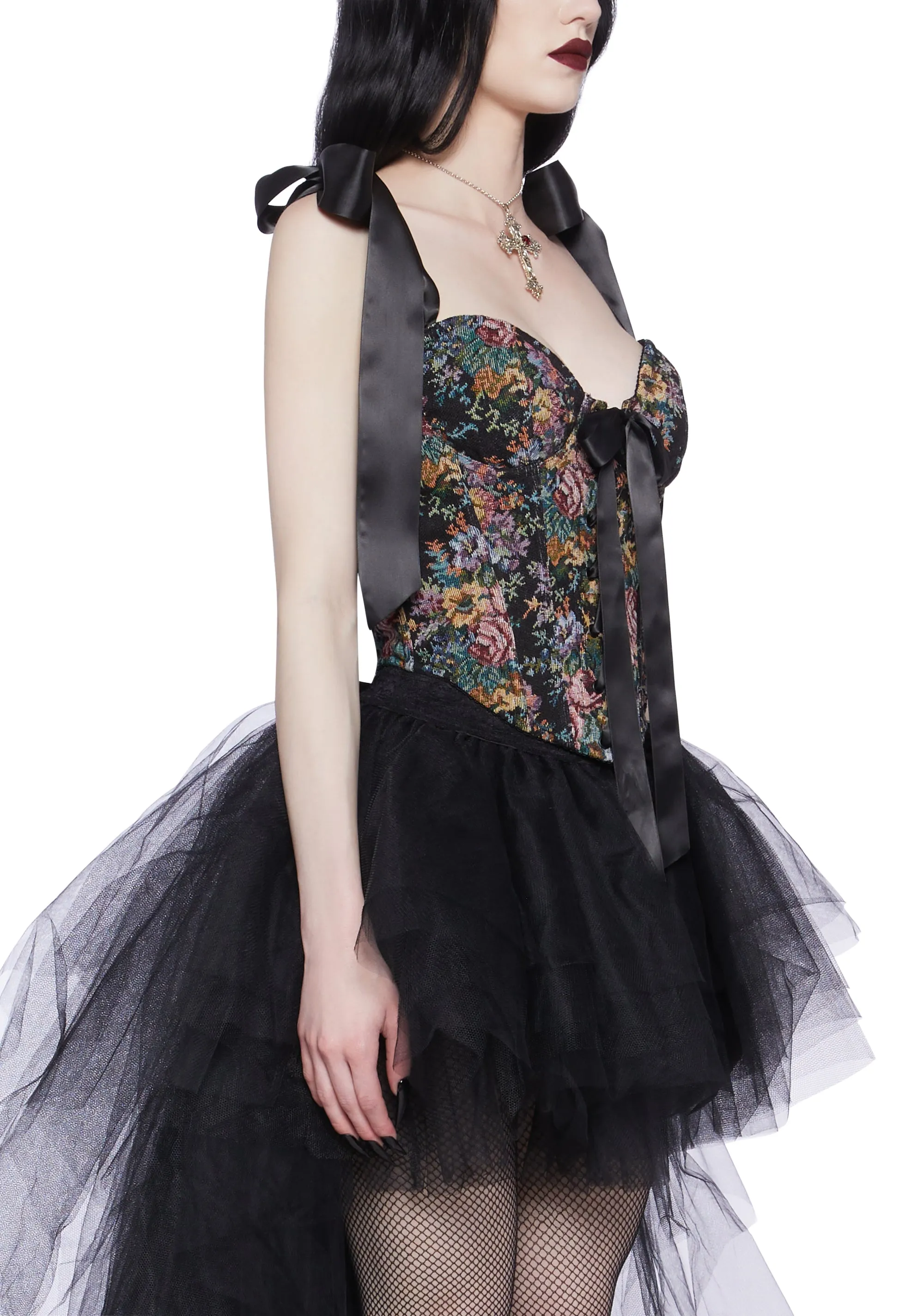 Moonlit Garden Corset Top sold by Dolls Kill product image thumbnail 5