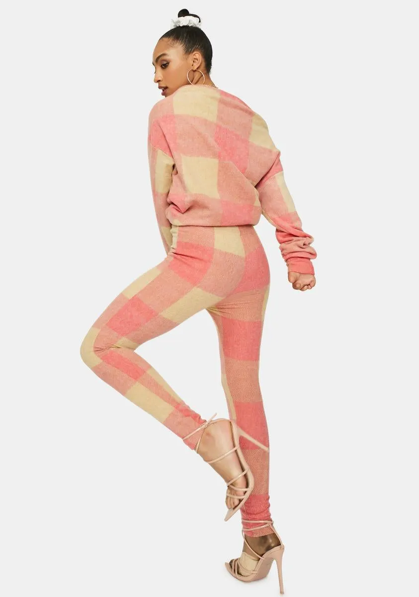 All Up In My Feels Plaid Sweater Set sold by Dolls Kill product image thumbnail 4