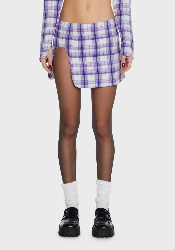 Wilson Plaid Mini Skirt sold by Dolls Kill