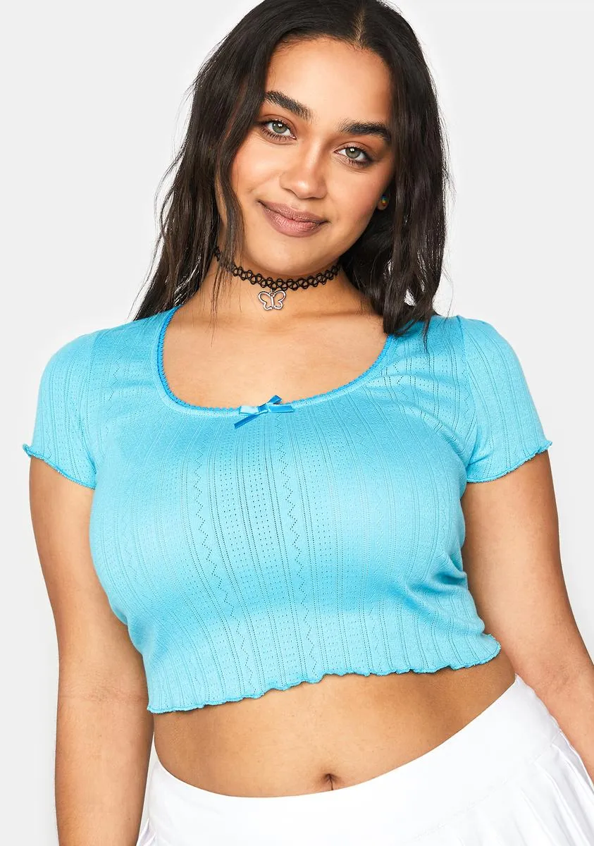 Plus Weekend Getaway Crop Top sold by Dolls Kill