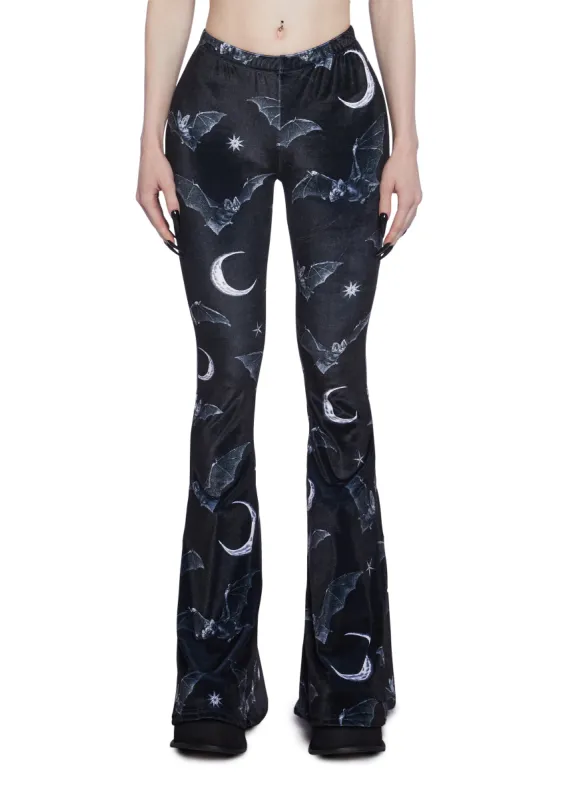 Nocturnal Flights Flared Pants sold by Dolls Kill