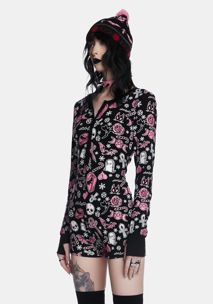 Revenge Served Sweet Thermal Romper sold by Dolls Kill product image thumbnail 2