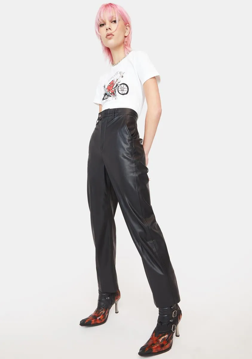 Math Club Faux Leather Pants sold by Dolls Kill product image thumbnail 2