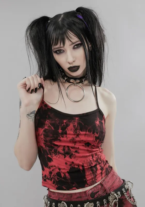 Demon Mark Pentagram Back Tank sold by Dolls Kill